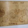 img20210401121521738.jpg Vint Harley Davidson I Love My Hawg Man Cave Wall Art Pyrography Wood Burning
