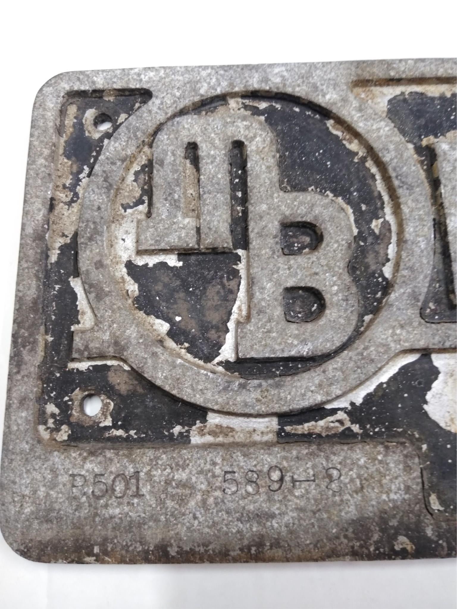 img20210401130623111.jpg Vint Meili Blumberg MB Power Grader Machine Farm Heavy Equipmen Plaque Sign 23x6