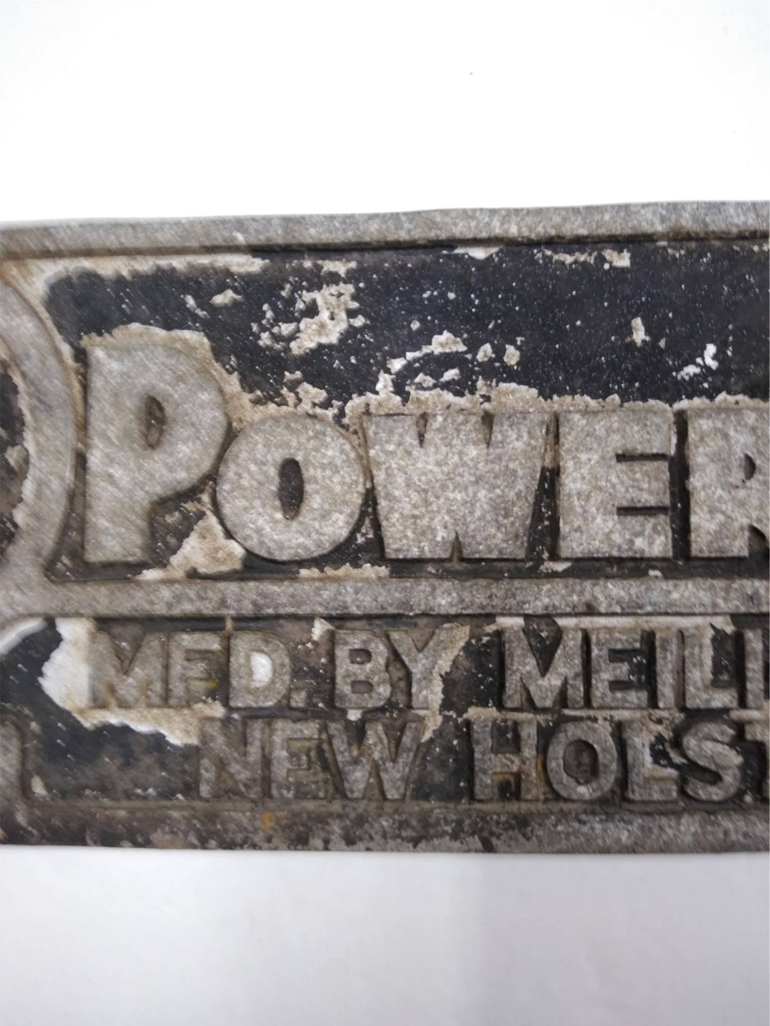 img20210401130626590.jpg Vint Meili Blumberg MB Power Grader Machine Farm Heavy Equipmen Plaque Sign 23x6