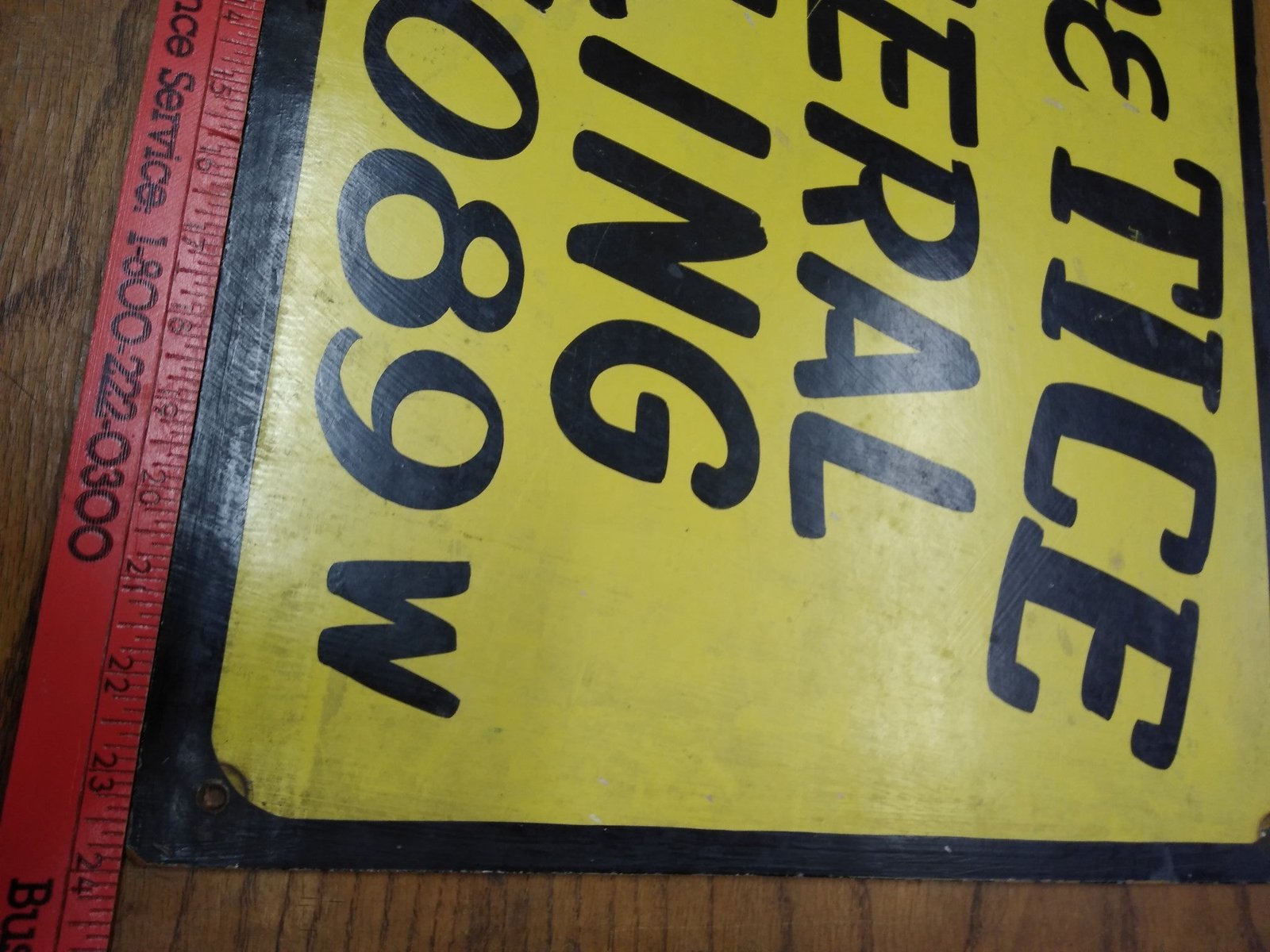 VTG 1940s 50s Hand Painted Advertising Sign Dave Tice GENERAL HAULING Ph# 5089W!