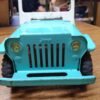img20210827151818164.jpg Vtg TONKA JEEP Runabout Dispatcher Light Blue Pressed Steel Trailer Hitch 1960's