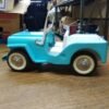 img20210827151924720.jpg Vtg TONKA JEEP Runabout Dispatcher Light Blue Pressed Steel Trailer Hitch 1960's