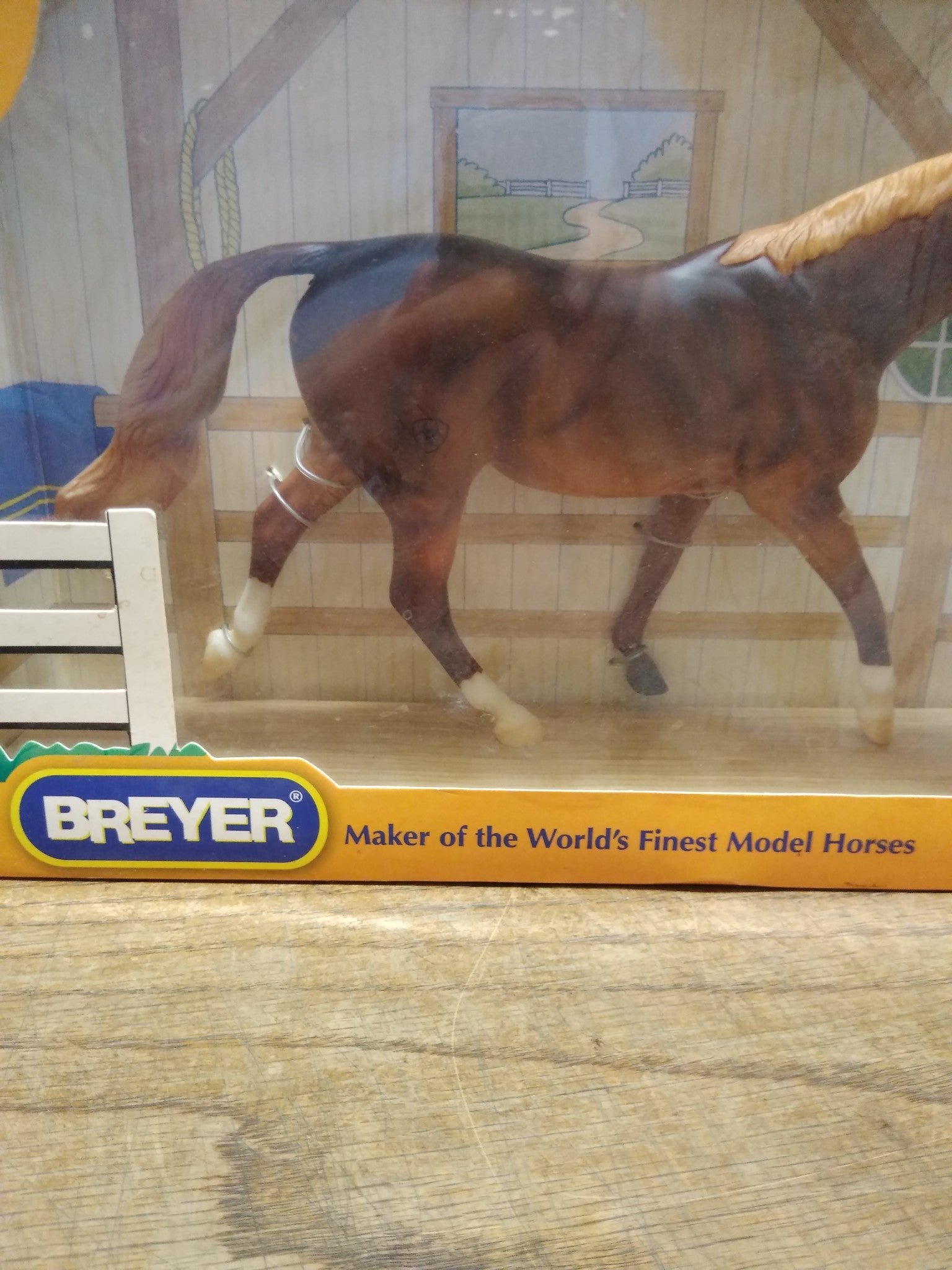 img20210928134347057.jpg Vtg NOS Sealed Box BREYER Ariat Chestnut Warmblood #500107 Quarter Horse