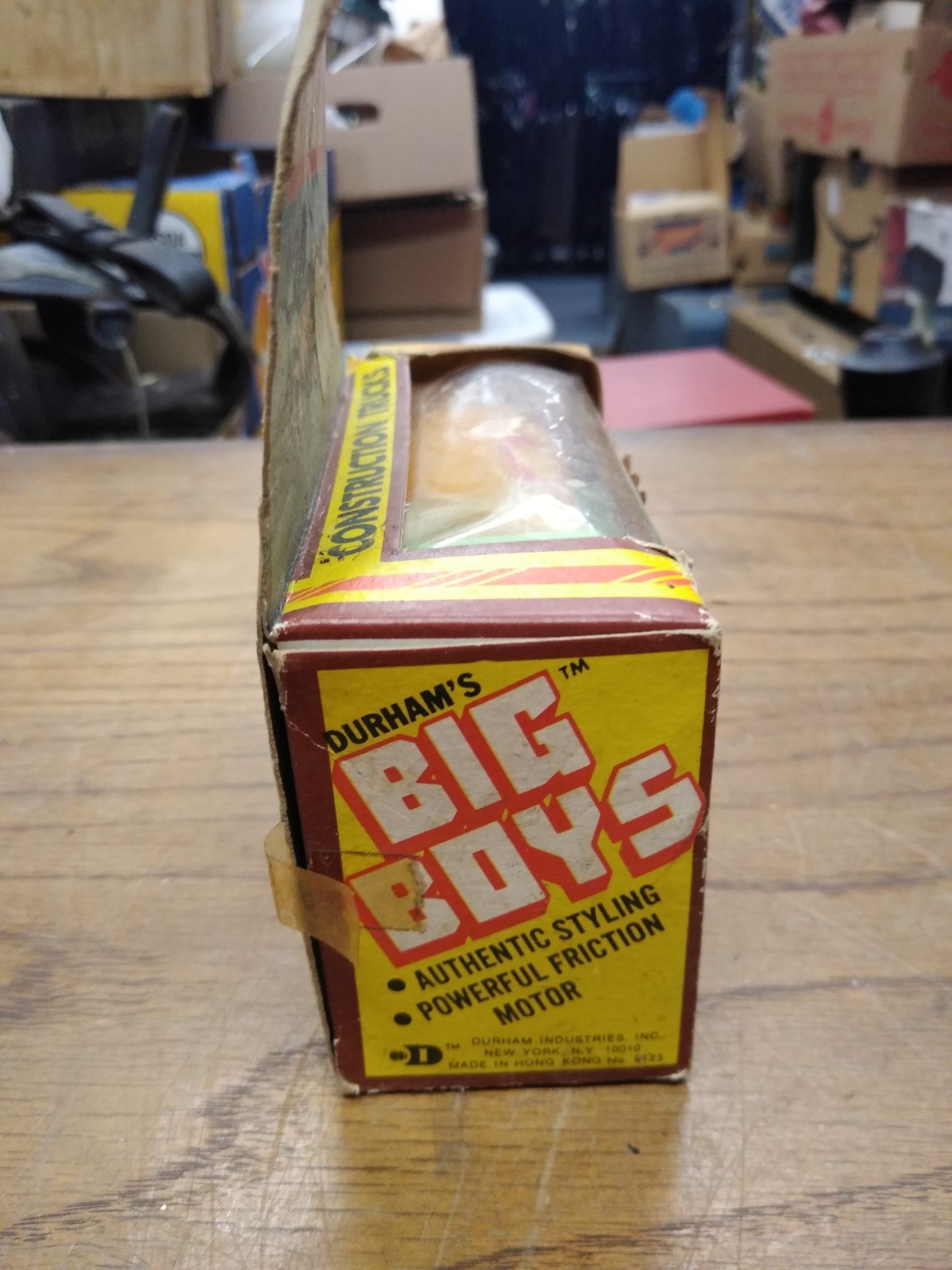 Vtg Durham Big Boys Shell Gasoline Tanker Truck Friction Toy with Original Box