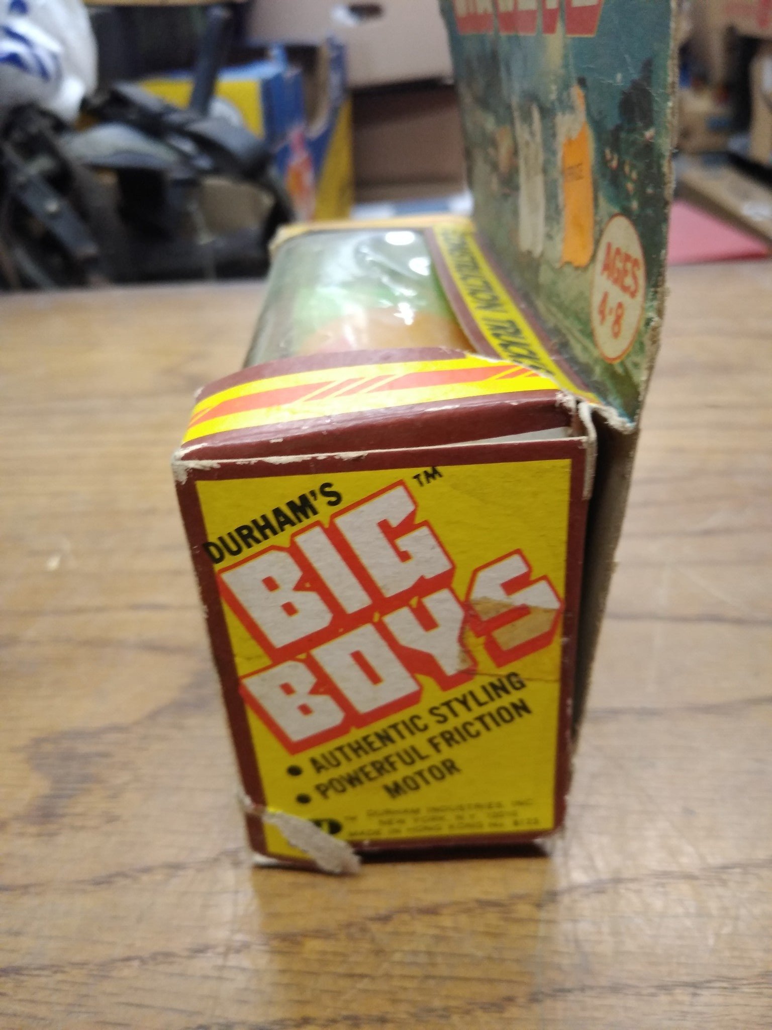 Vtg Durham Big Boys Shell Gasoline Tanker Truck Friction Toy with Original Box