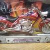 NIB Arlen Ness Iron Legends Custom Motorcycles 1/6 Scale Red and Purple Chopper