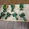 Vtg Ertl 7 Die Cast Toy Tractor Milestones  John Deere Tractor Design #560 Box!
