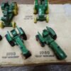 Vtg Ertl 7 Die Cast Toy Tractor Milestones  John Deere Tractor Design #560 Box!