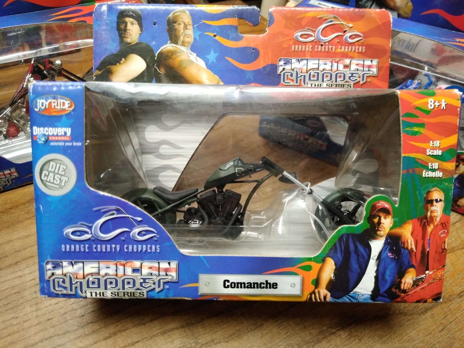 NOS OCC American Chopper Orange County Series COMANCHE Die Cast Motorcycle 1:18