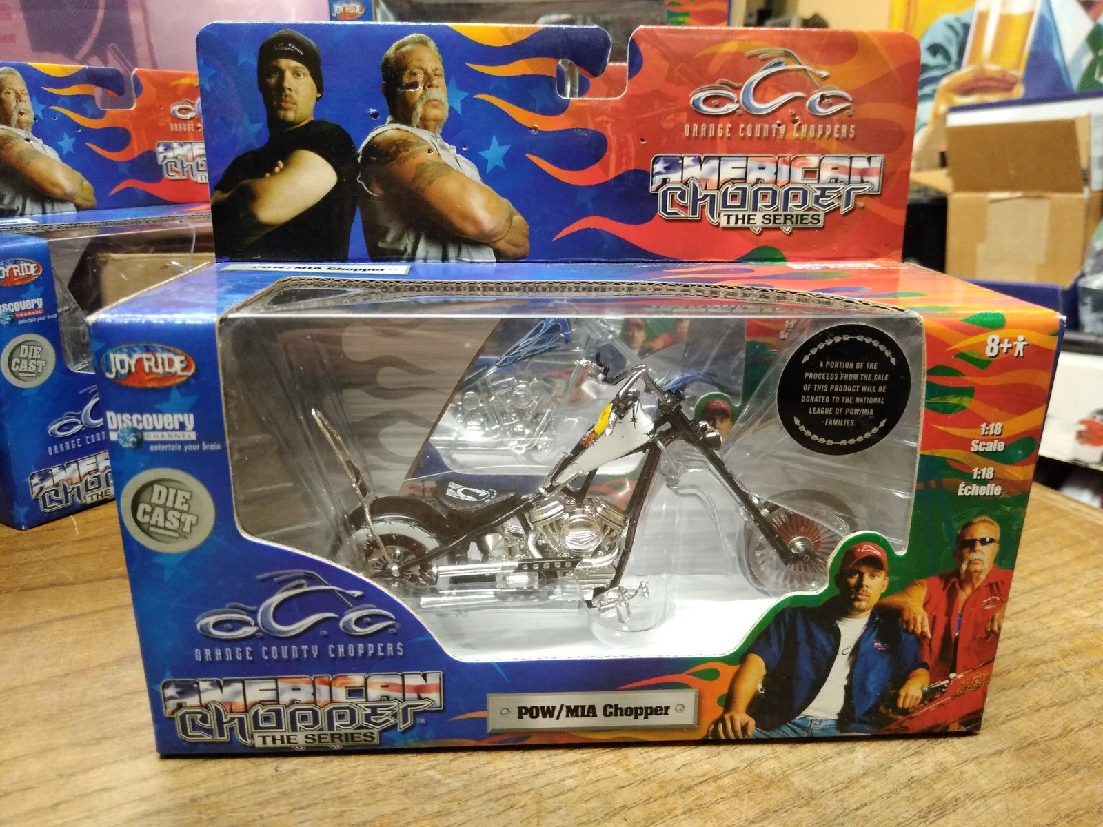 NOS O.C.C. American Chopper The Series POW MIA Die Cast Motorcycle 1:18