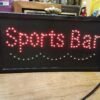 img20230725113941639burst001.jpg Vtg Electric Sports Bar Red Blue Blinking Lighted Sign Wall Hanging 19" x 10"