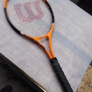 Wilson Titanium 3 Soft Shock Tennis Racket Orange Black L 4 4 1/2