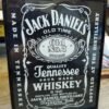 Vtg Framed Jack Daniels Old No.7 Brand Tennessee Whiskey Sign Picture 10" x 8"