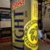 Vtg Pabst Cold Filtered Light Beer Can Illuminated Wall Hanging Bar Sign Works!