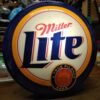 Vtg Miller Lite A True Pilsner Beer Wall Hanging Light Man Cave Bar 15" Working!