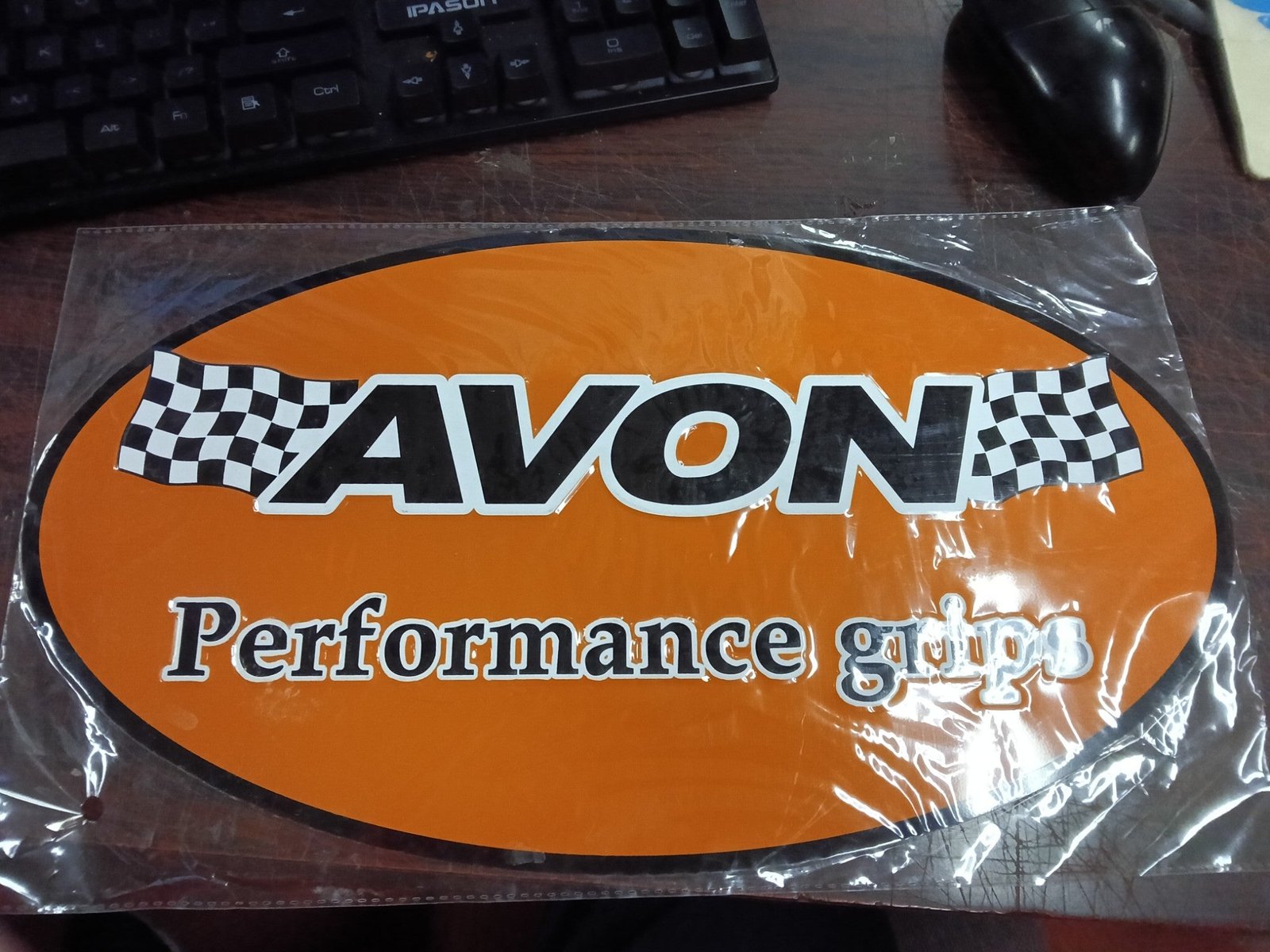 img20260203115224795-1.jpg NEW Avon Performance Grips Aluminum Sign Motorcycle Shop Garage Decor