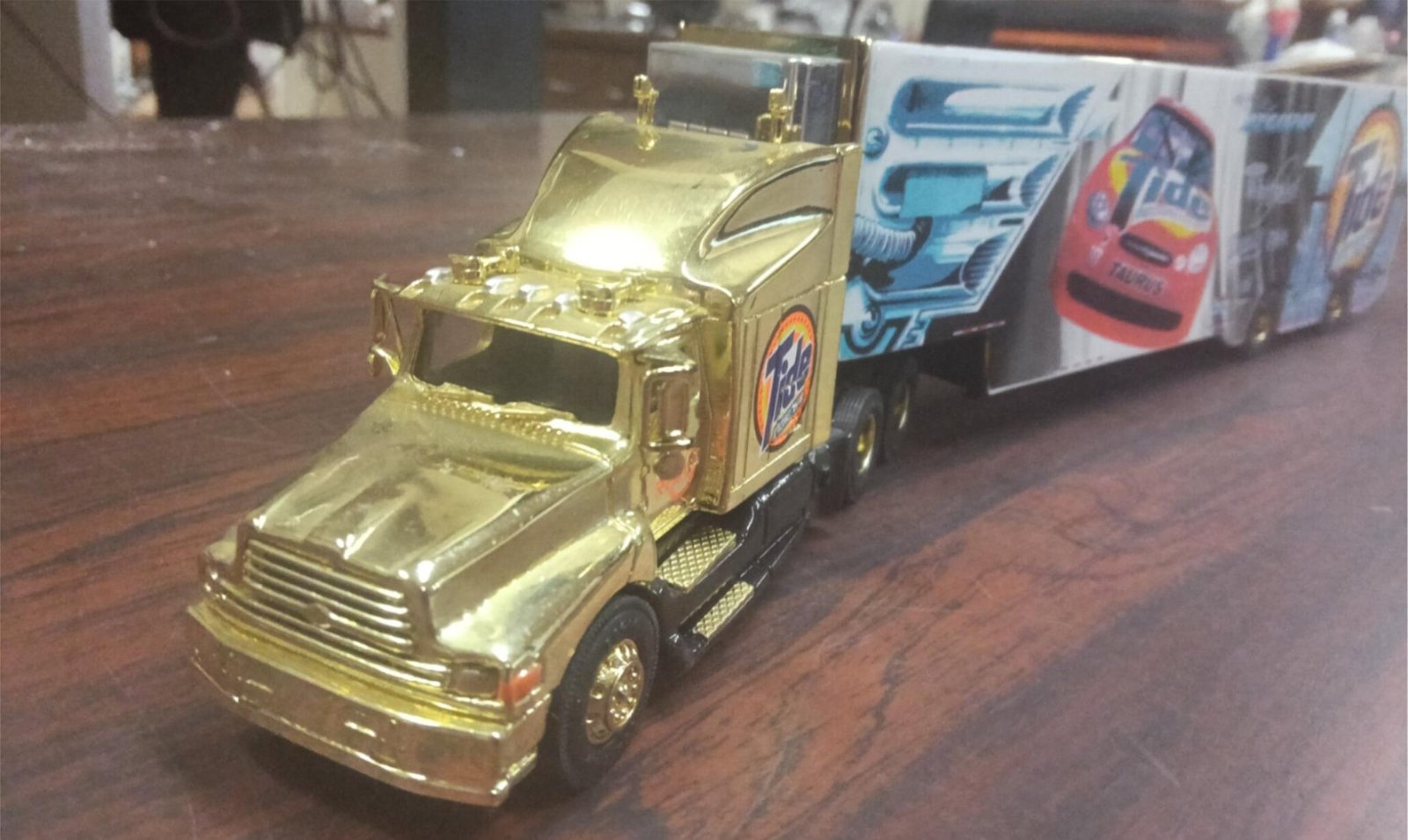 img20260205092557269.jpg Vintage NASCAR #10 Tide 24K Gold Plated Hauler 1:64 Racing Champions Ltd Edition