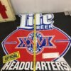 Miller Lite Beer Official Headquarters Super Bowl XXVI 1990 NFL METAL SIGN 23x23