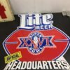 Miller Lite Beer Official Headquarters Super Bowl XXVI 1990 NFL METAL SIGN 23x23