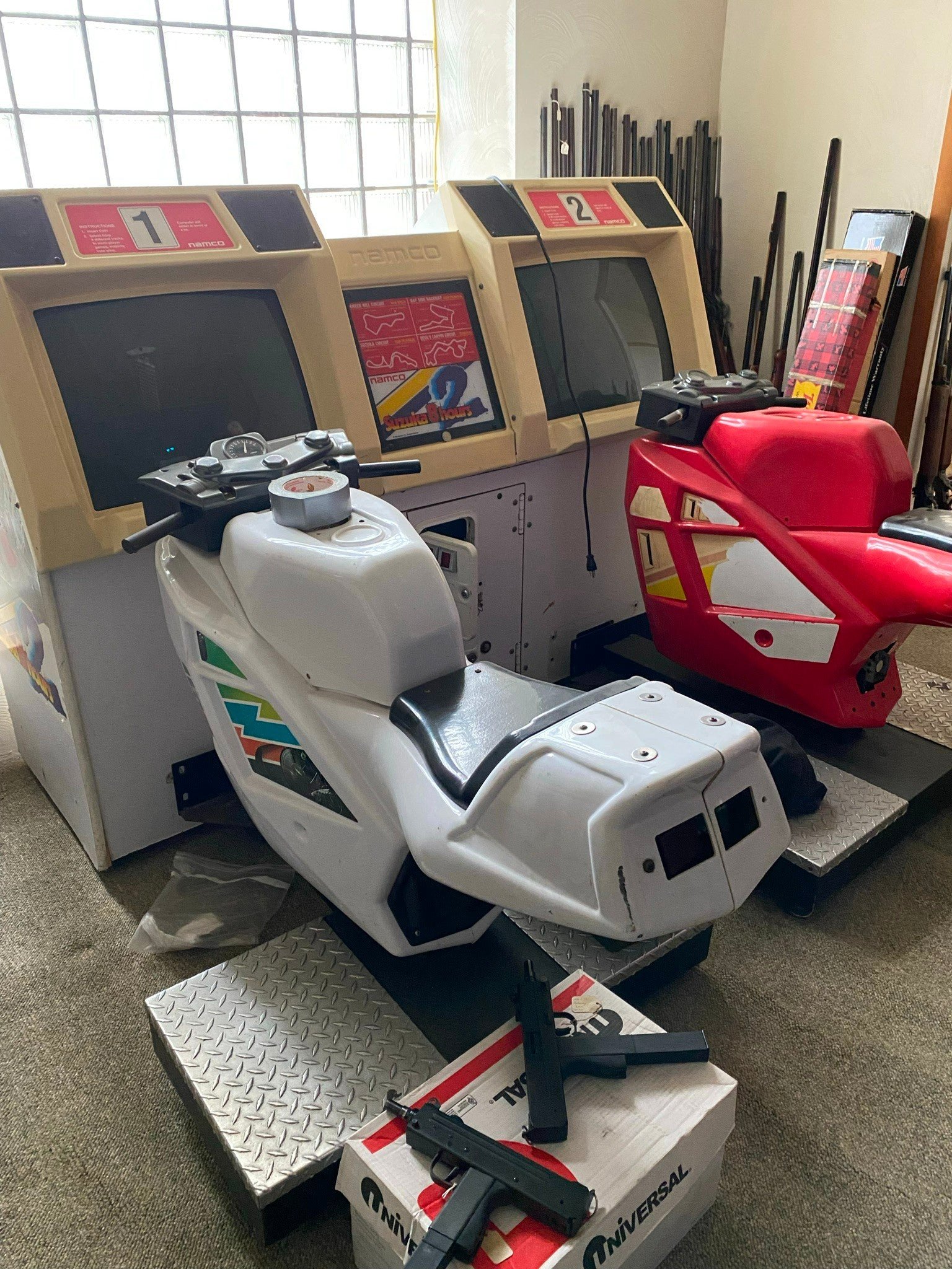 Namco Suzuka 8 hours Video Game Room Suzuki GSXR VTG Sit on Arcade Full size!