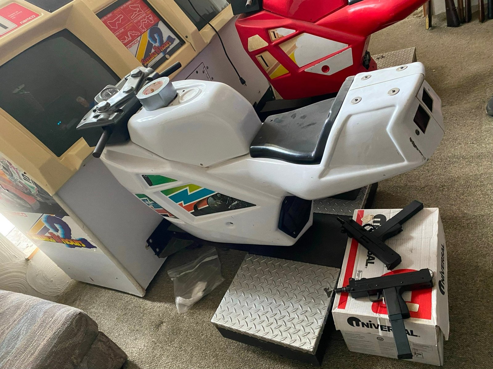 Namco Suzuka 8 hours Video Game Room Suzuki GSXR VTG Sit on Arcade Full size!
