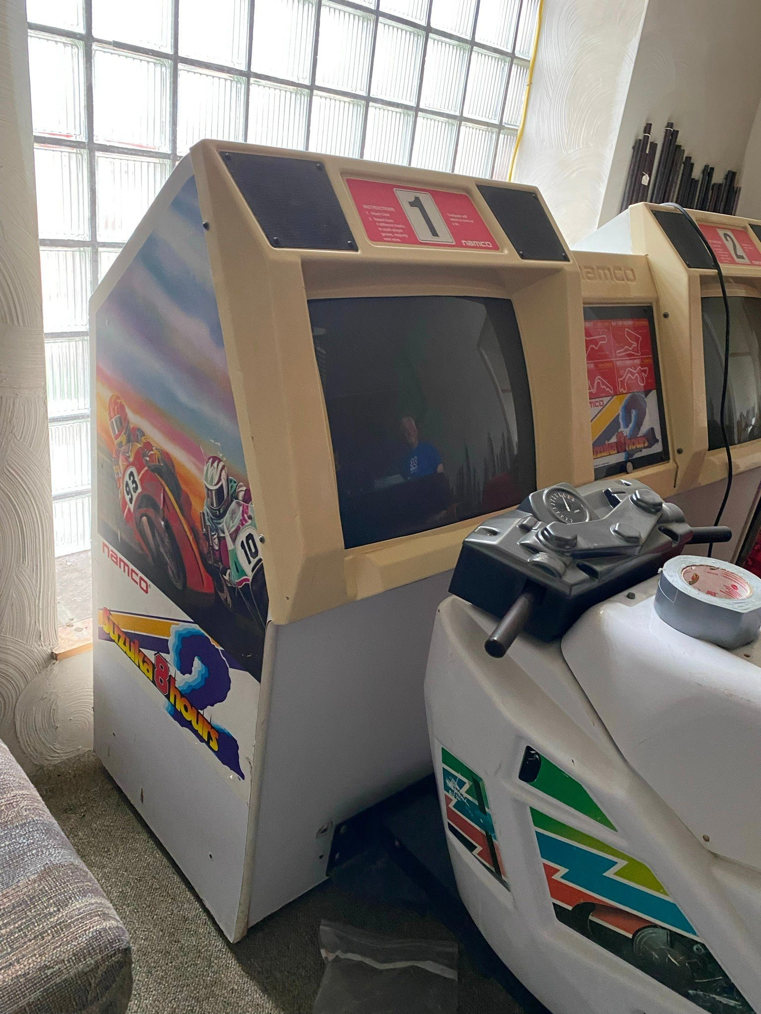 Namco Suzuka 8 hours Video Game Room Suzuki GSXR VTG Sit on Arcade Full size!