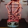 Steelers Budweiser Neon Light Football Sign Advertising Collectible Pittsburgh