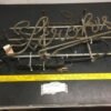 Vintage Stroh's Beer Neon Hanging Bar Light Sign. 25" Everbrite gas tube power
