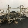 Vintage Stroh's Beer Neon Hanging Bar Light Sign. 25" Everbrite gas tube power