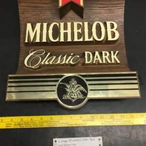 Vintage MICHELOB CLASSIC DARK ANHEUSER-BUSCH wall hanger sign Bar or mancave