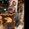 1 of 7 Bald Eagle Picture Wood Back 22x17 Harley Wildlife    was on the wall of