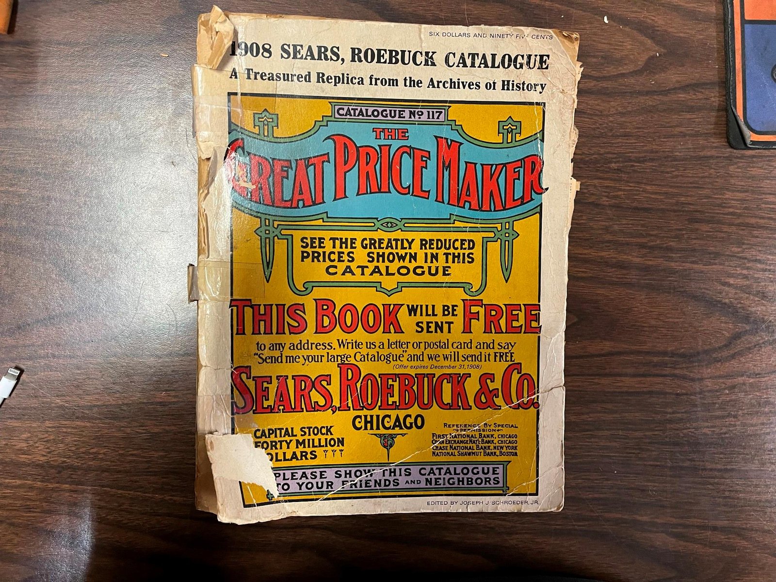VTG Antique 1908 Sears Roebuck Catalogue No 117