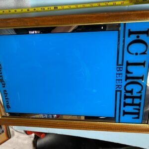 Beer Mirror IC Iron City Light Menu Board Breweriana 28x18 Man Cave Adverisement