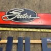 img2661.jpg 35" Gates belt Tin Sign Metal Advertising Auto Service Station Man Cave Garage!