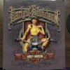 HARLEY DAVIDON ANDE ROONEY "OLD SCROLL BABE" METAL 13X15 SIGN  GARAGE/MAN CAVE
