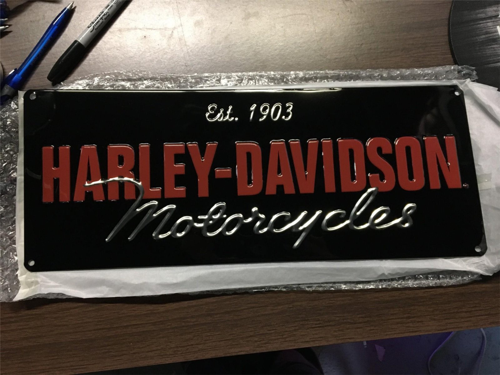 HARLEY DAVIDSON ANDE ROONEY HD MOTORCYCLE TIN METAL SIGN MAN CAVE GARAGE GIFT