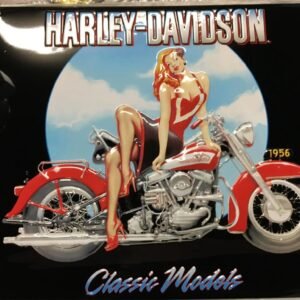 HARLEY DAVIDSON ANDE ROONEY METAL SIGN - CLASSIC MODELS BABE MAN CAVE/GARAGE