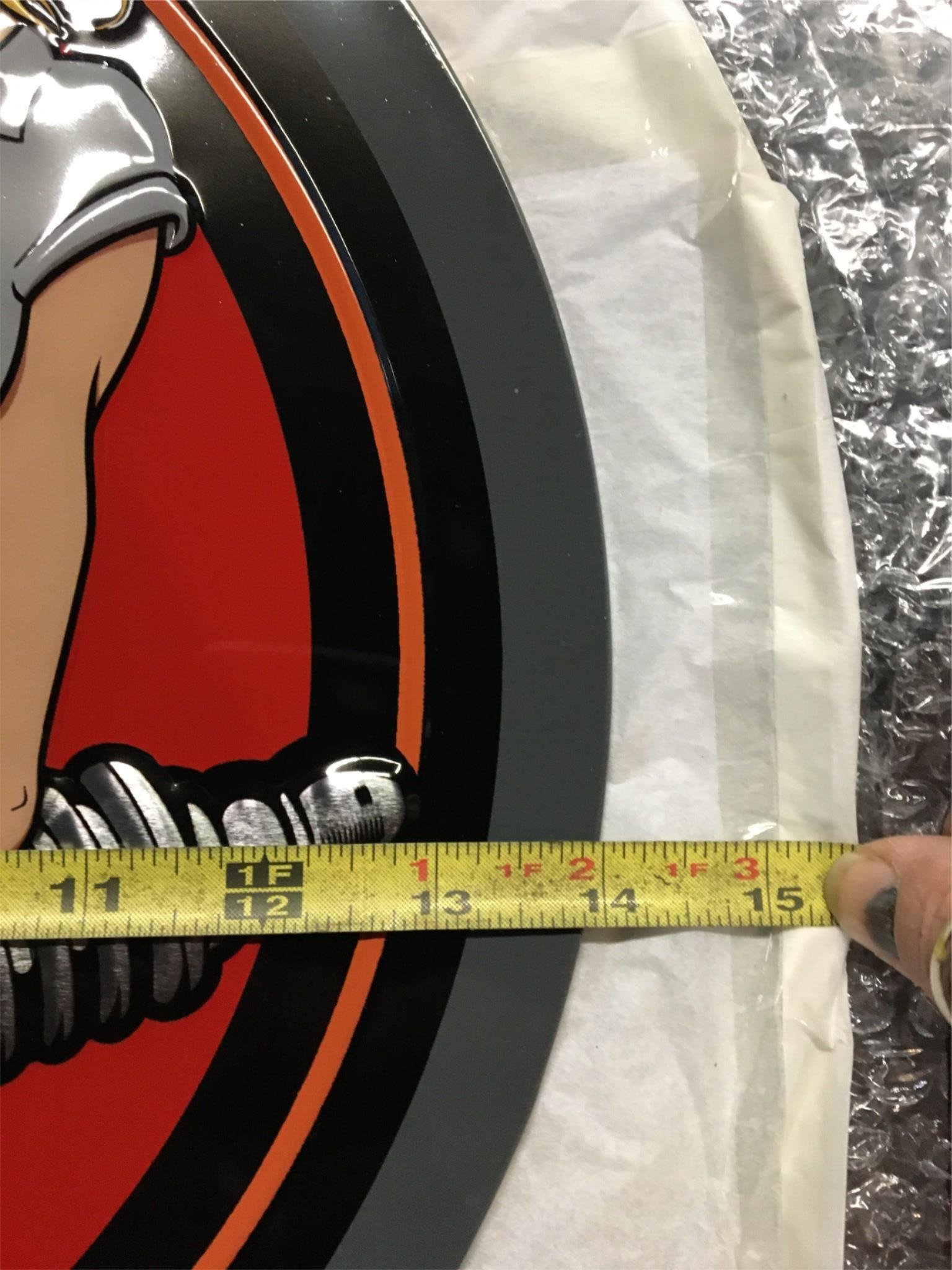 img29831.jpg HARLEY DAVIDSON ANDE ROONEY METAL SIGN SPARK PLUG BABE - MAN CAVE GARAGE