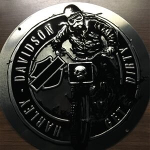 HARLEY DAVIDSON TIN METAL SIGN IRONHEAD SPORTSTER XLCH OFF ROAD - GET DIRTY -