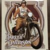 HARLEY DAVIDSON ANDE ROONEY METAL SIGN PANHEAD VINTAGE FLH GLIDE - NOUVEAU BABE