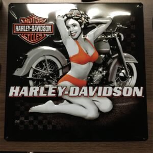 img30361.jpg HARLEY DAVIDSON ANDE ROONEY METAL SIGN FOR YOUR MAN CAVE - FLASH BACK BABE
