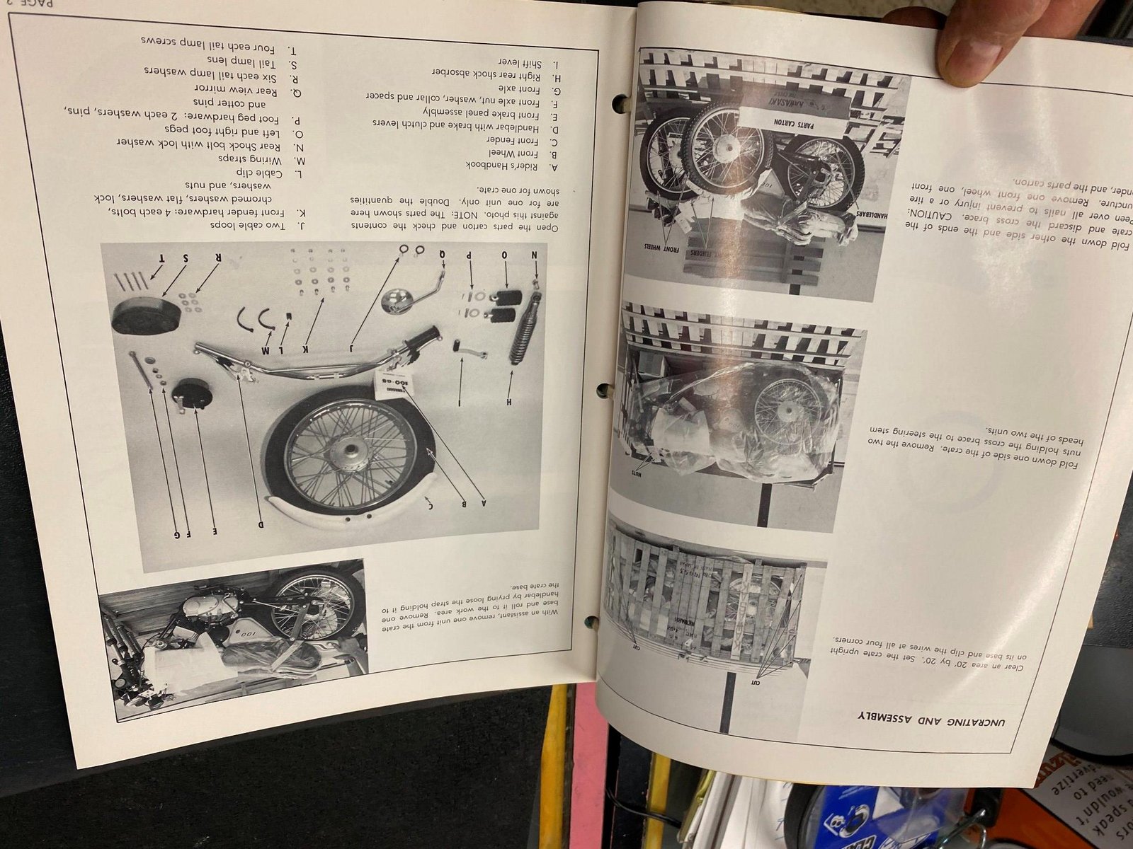 1971 Kawasaki G5 100cc Set up manual Factory Dealer Book Vintage Service Owners