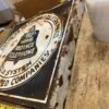 Antique Vtg Sign Porcelain American Telephone Telegraph Co Flange Double Sided