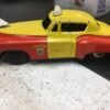 Vintage AHI Tin Toy Yellow cab Taxi Safety First Japanese 50s friction Rare tin
