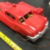Vintage Red Andy Gard Fire Chief Car Battery Powered Remote Control Toy Vehicle
