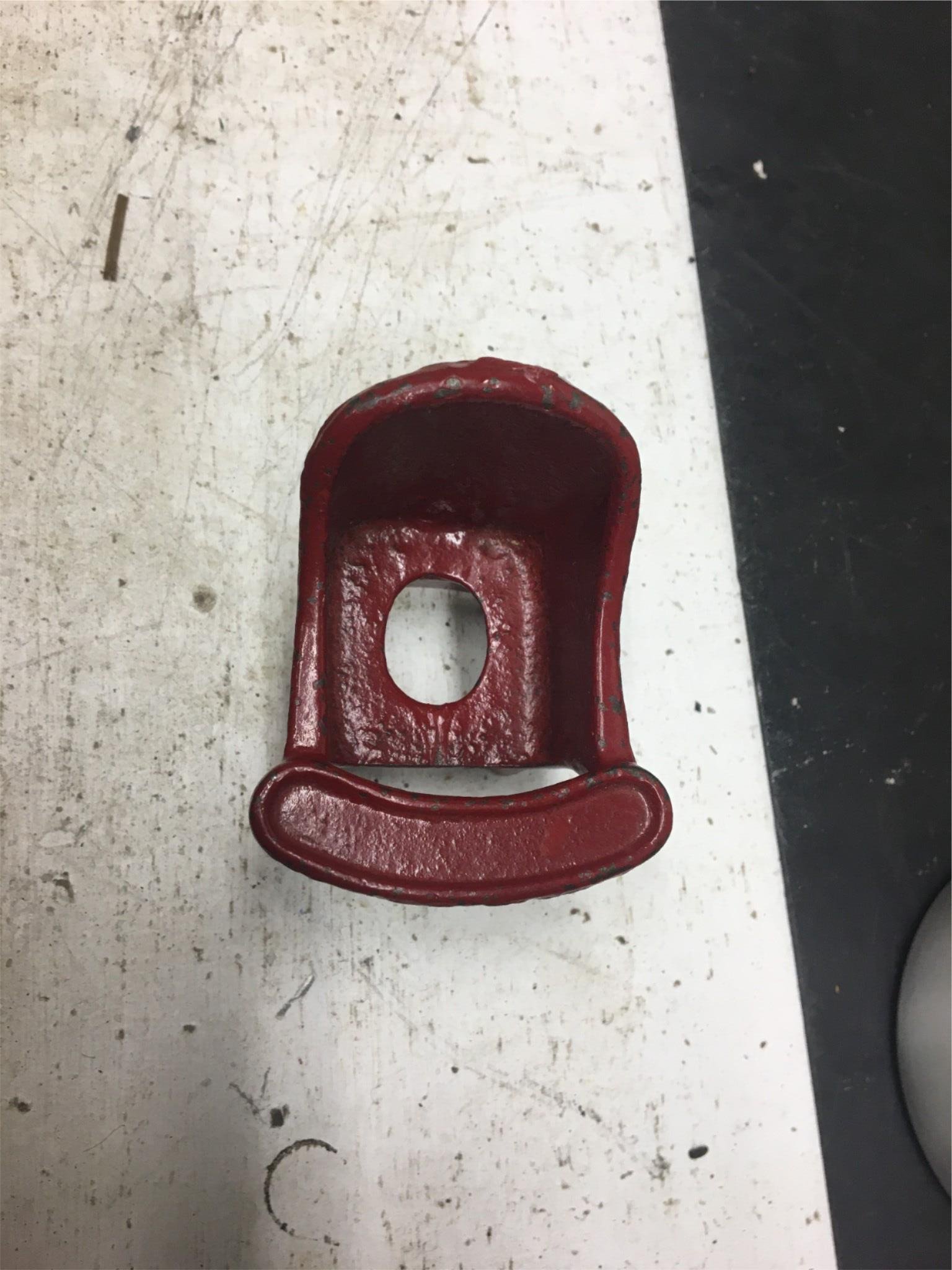 Antique hubly cast iron miniature 2.5in chair 1925s toy vintage rare red 7 nice