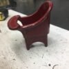 Antique hubly cast iron miniature 2.5in chair 1925s toy vintage rare red 7 nice