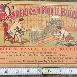 Vtg 1913 Book American Model Builder Catalogue Maccano Erector Set Antique Toys!