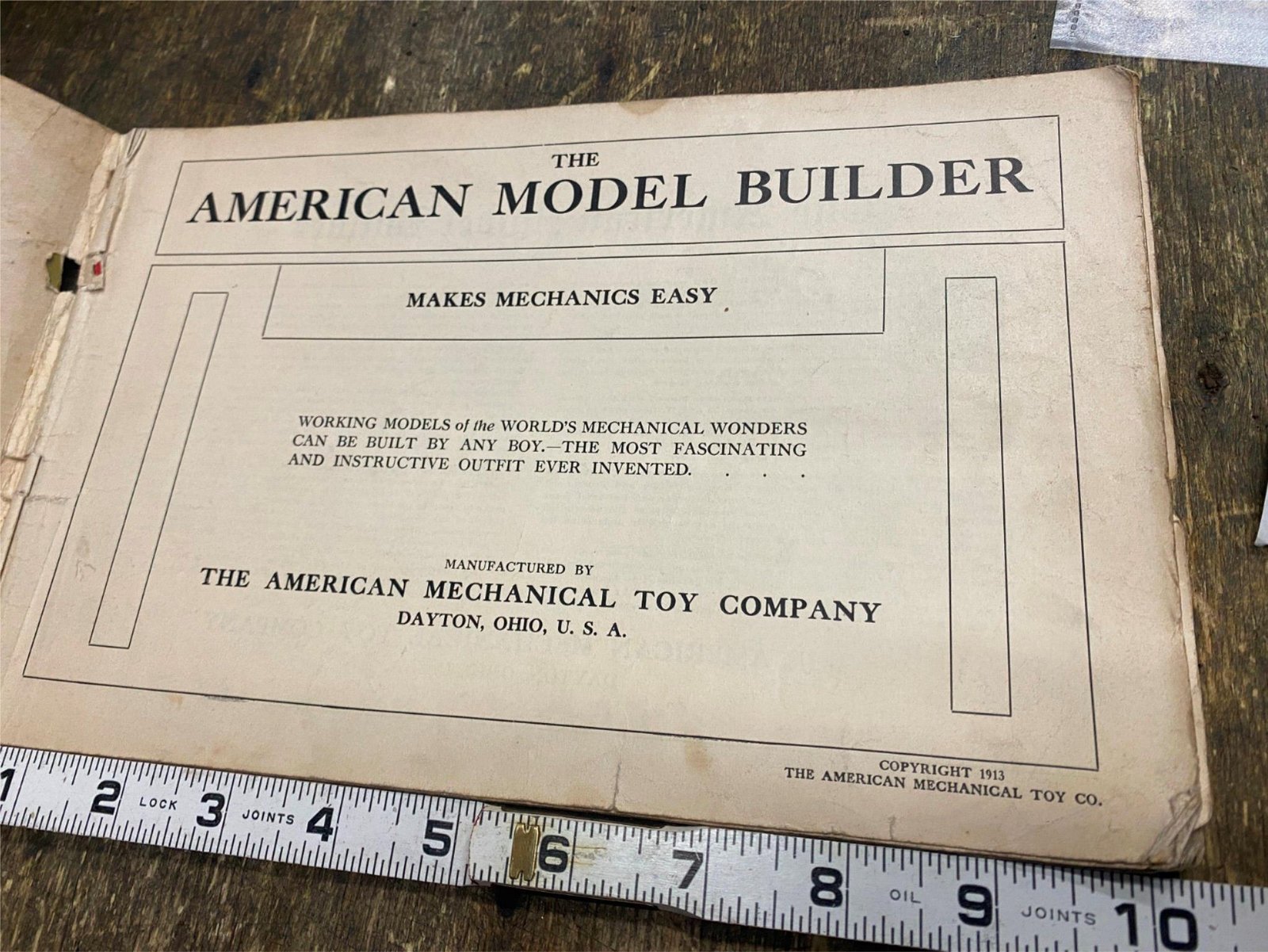 img4314_f1ba1a4f-9e7a-4a0c-b231-ae0cb7888ce4.jpg Vtg 1913 Book American Model Builder Catalogue Maccano Erector Set Antique Toys!