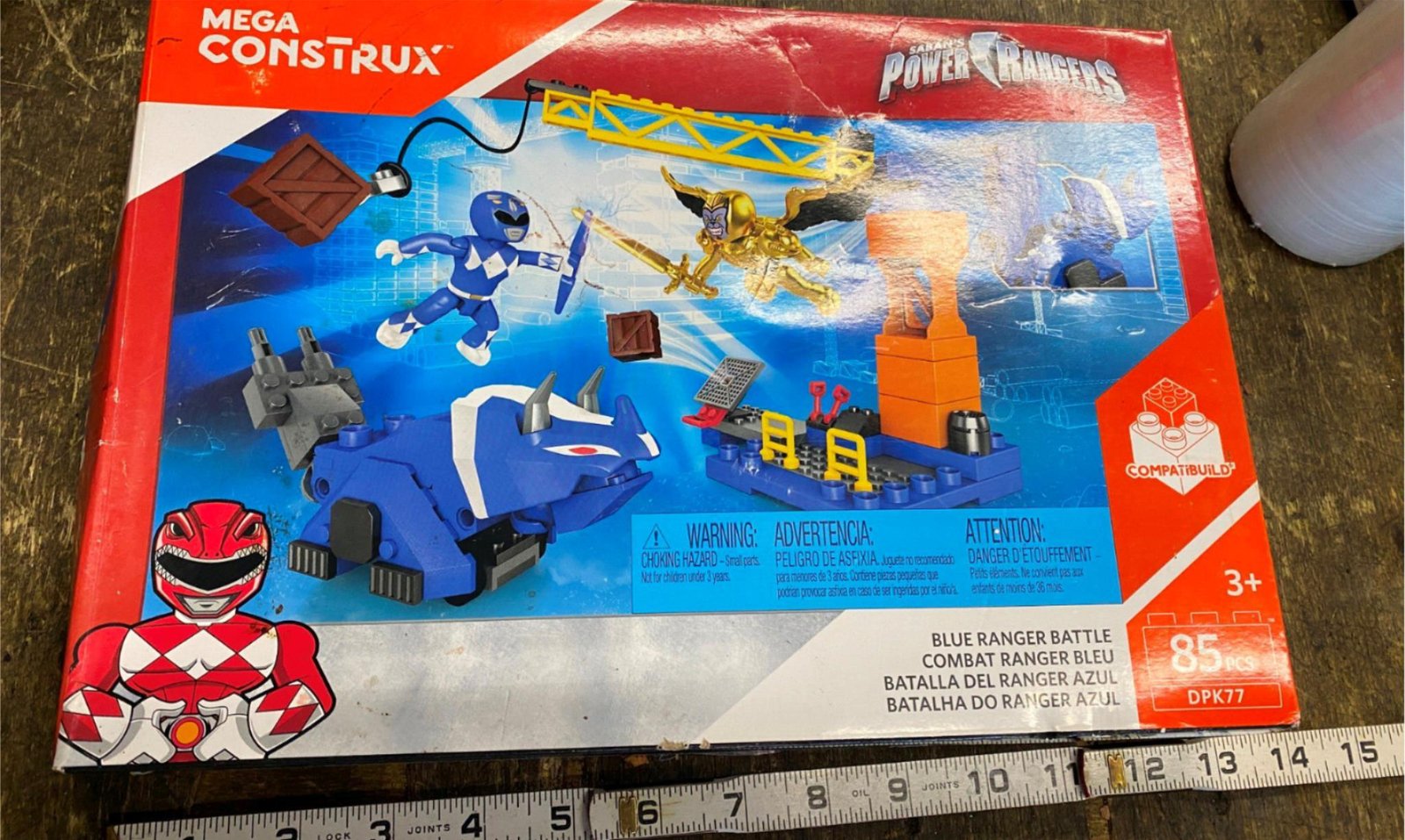 img4713_10f9c828-f169-4111-8e69-74e0453ad5e9.jpg Mega Construx Power Rangers Blue Ranger Battle construction set 85Pc Building NE